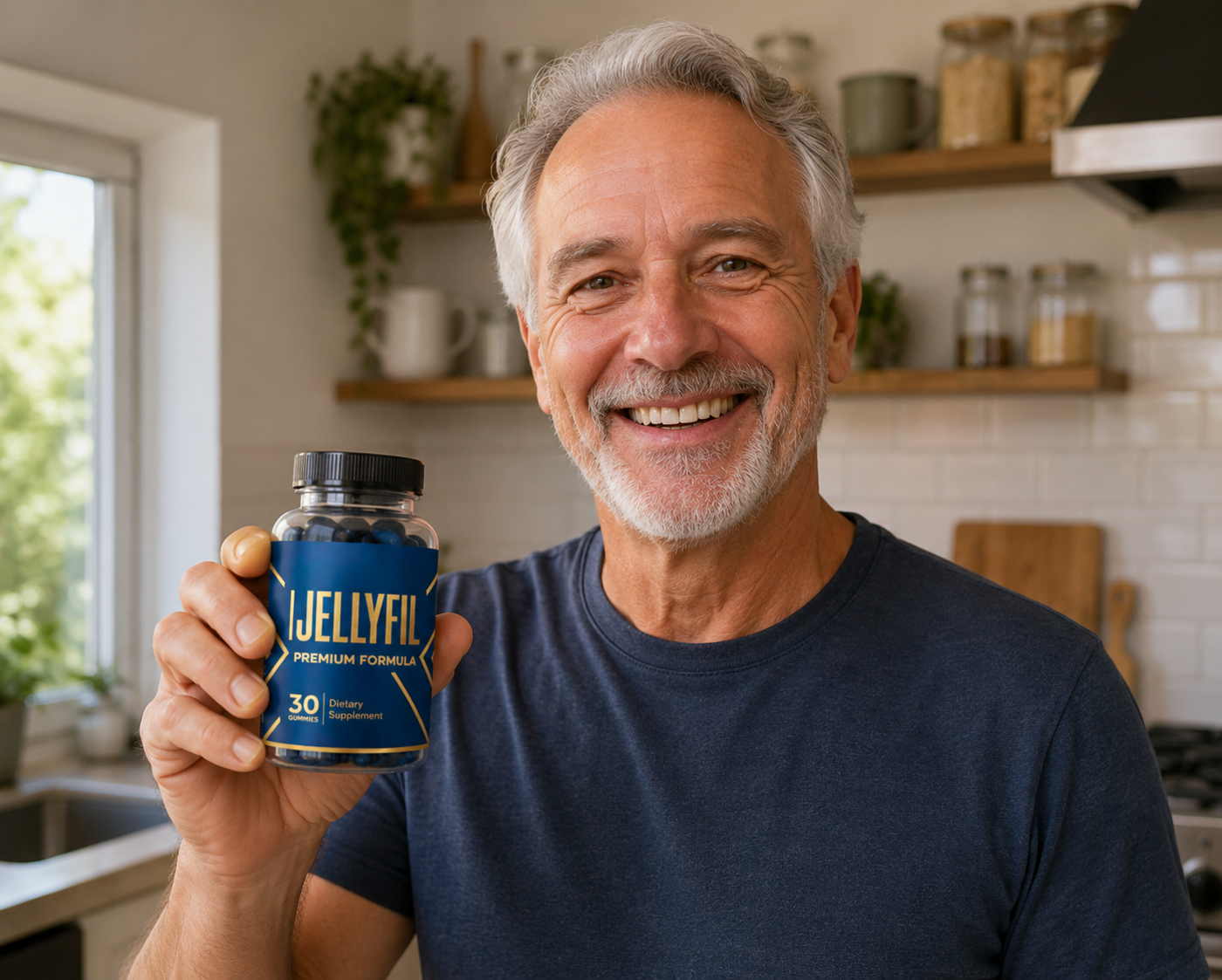 JellyFil customer holding the product